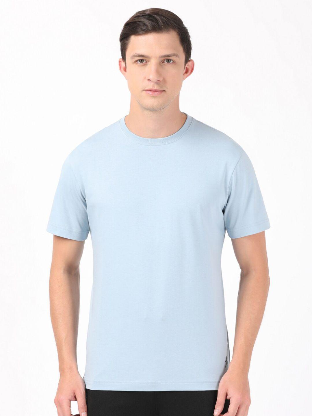 Jockey Men Blue Raw Edge T-shirt