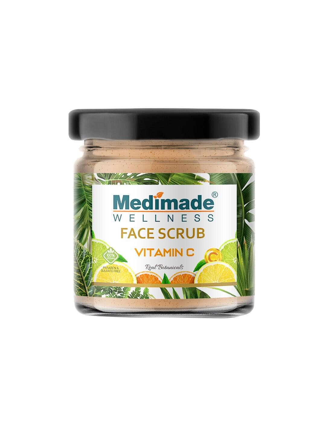 Medimade Vitamin C Face Scrub with Jojoba & Almond Oil for Excess Oil & Tan Removal - 30g