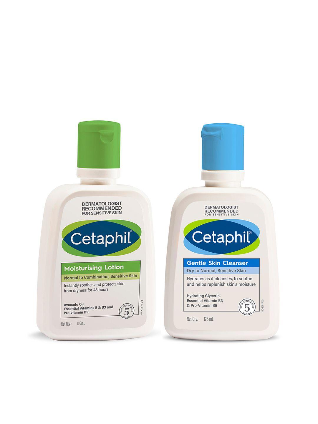 Cetaphil Set of Moisturising Lotion - 100 ml & Gentle Skin Cleanser - 125 ml