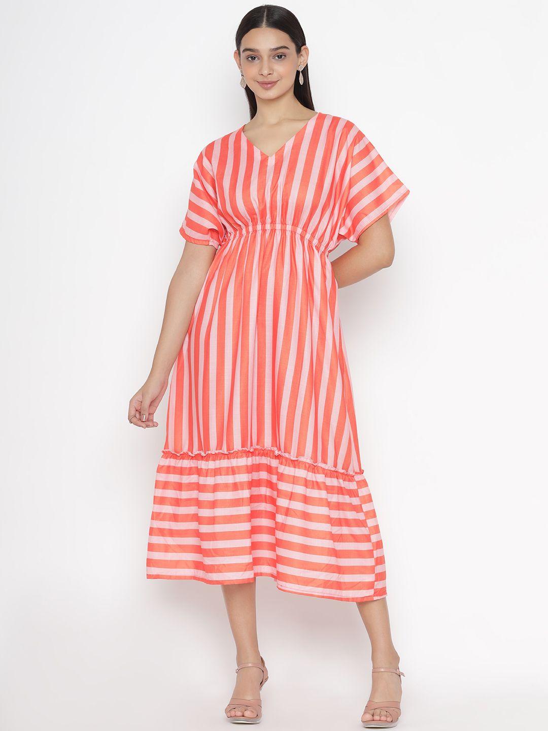 sew-you-soon-orange-striped-midi-dress