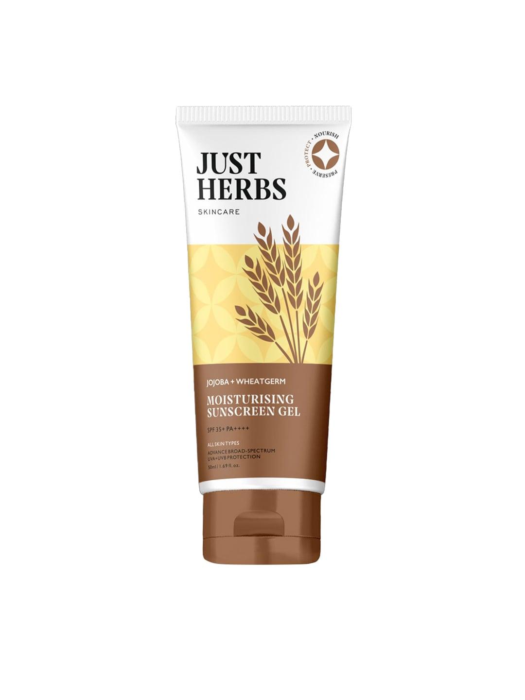 Just Herbs Moisturizing Sun Protection Gel SPF 35+ PA++++ with Jojoba & Wheatgerm - 50ml