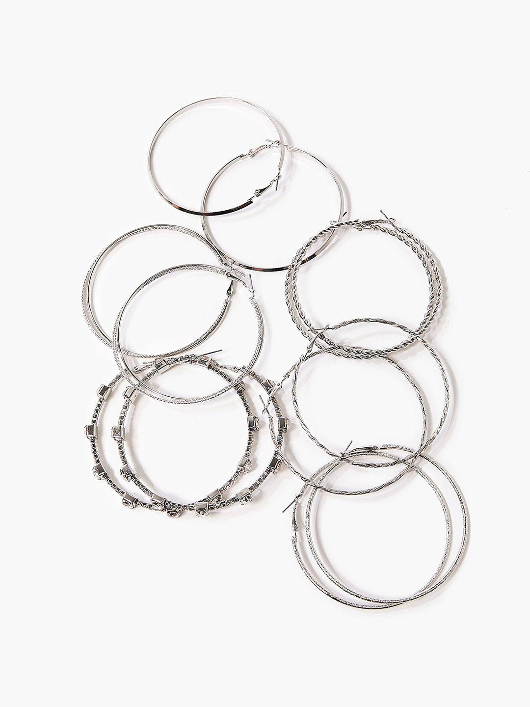 forever-21-silver-toned-contemporary-hoop-earrings