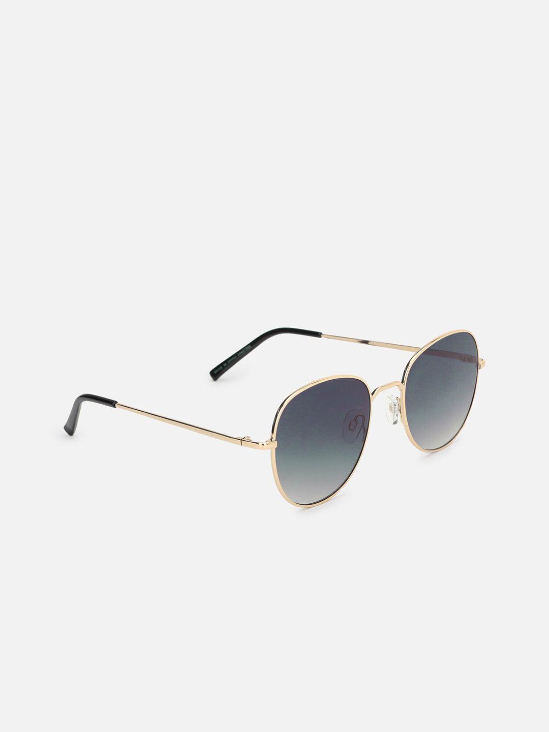 forever-21-women-blue-lens-&-gold-toned-aviator-sunglasses