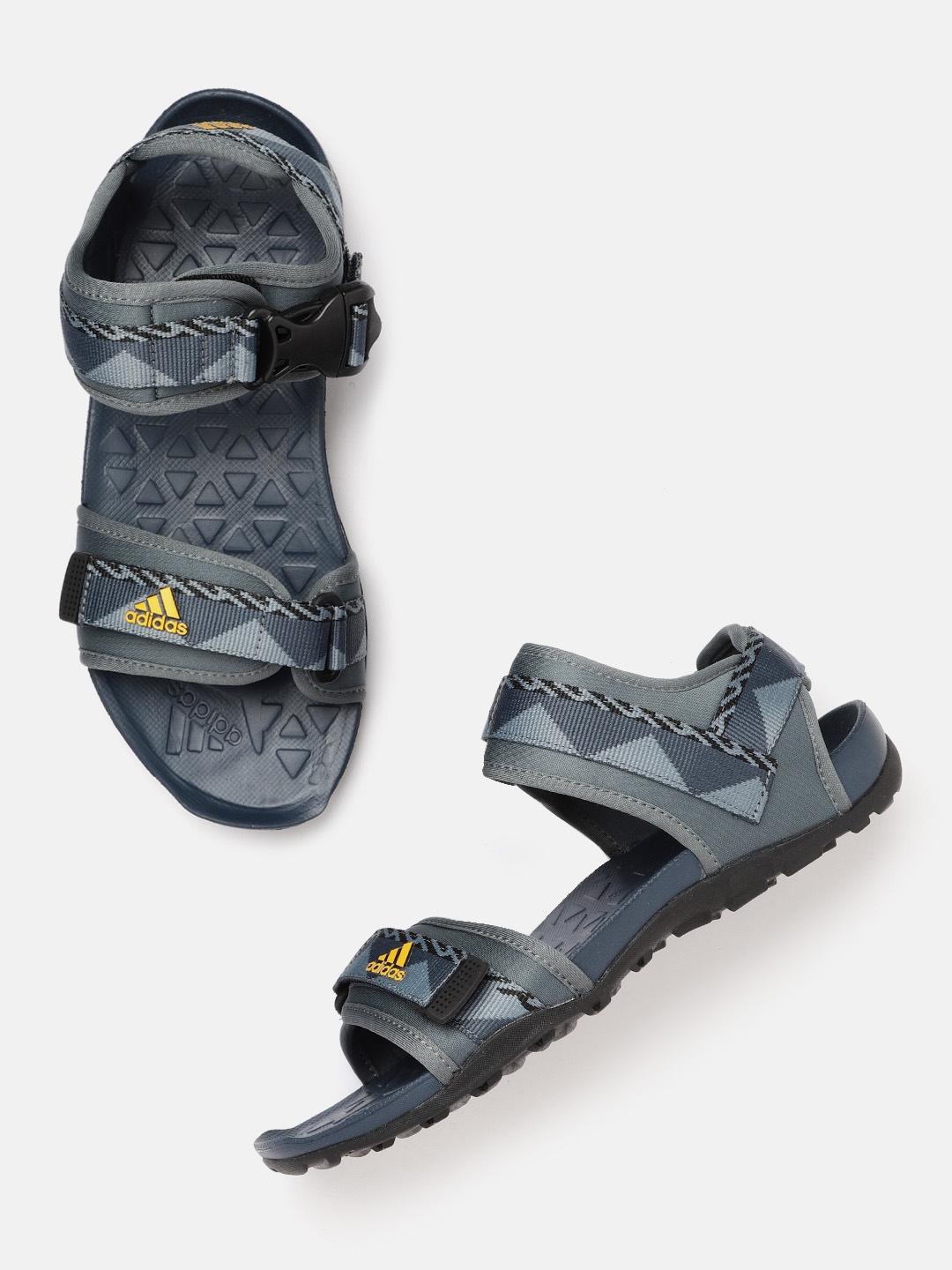 ADIDAS Men Grey Printed Traso Sports Sandals