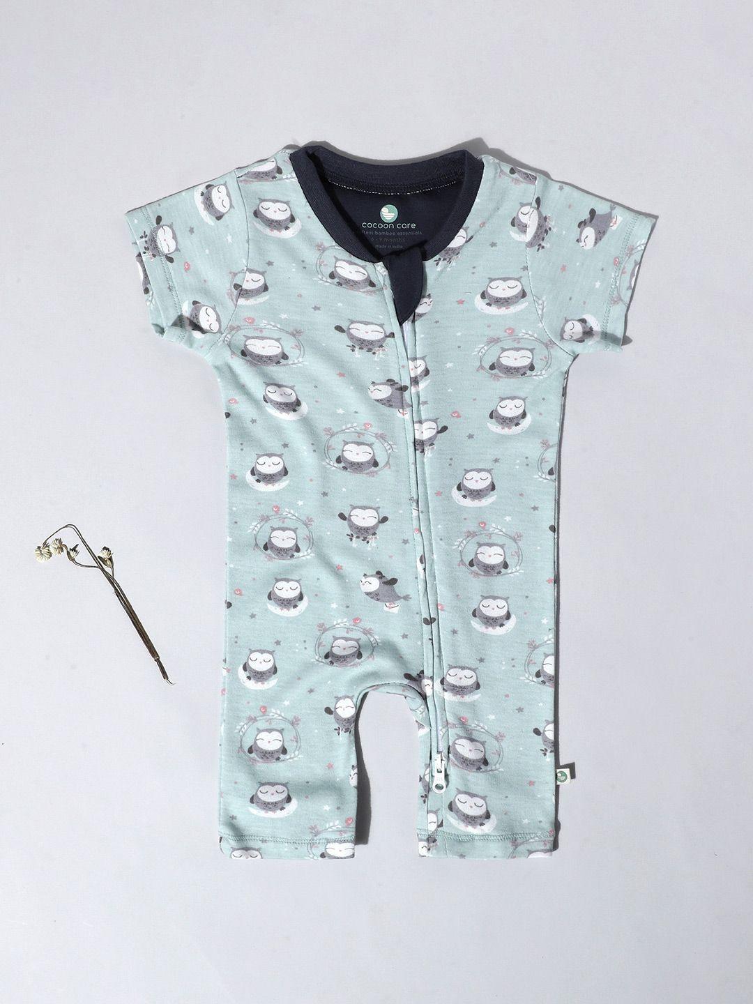 cocoon care Infant  Kids Grey Printed Rompers