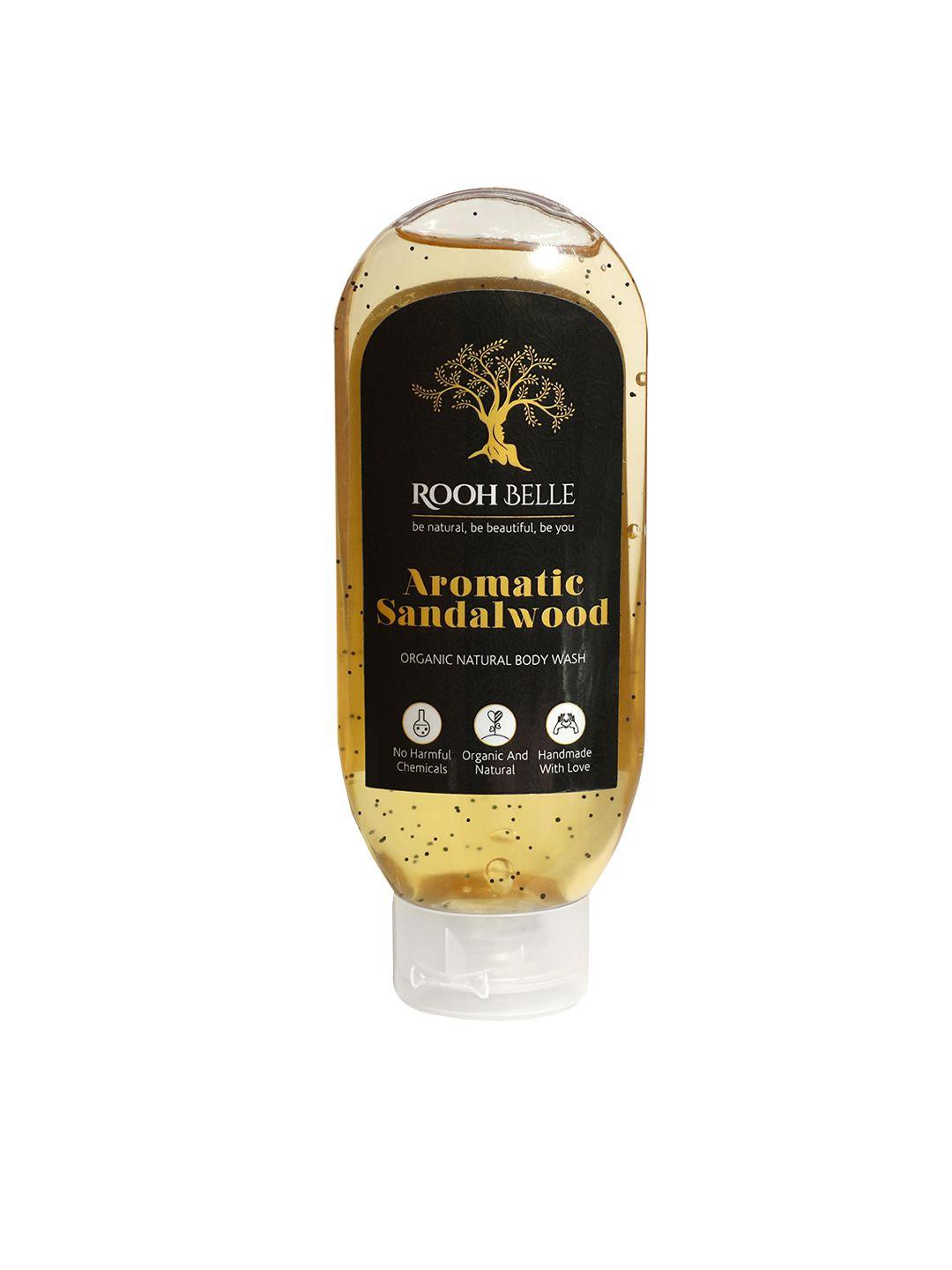 Roohbelle Aromatic Sandalwood Organic Natural Body Wash with Aloe Vera - 200ml