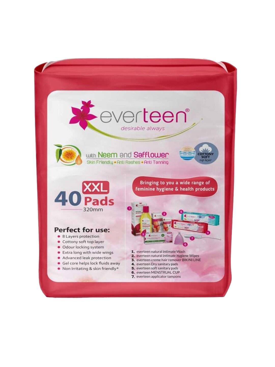 everteen Soft Neem & Safflower XXL Sanitary Napkins 40pc