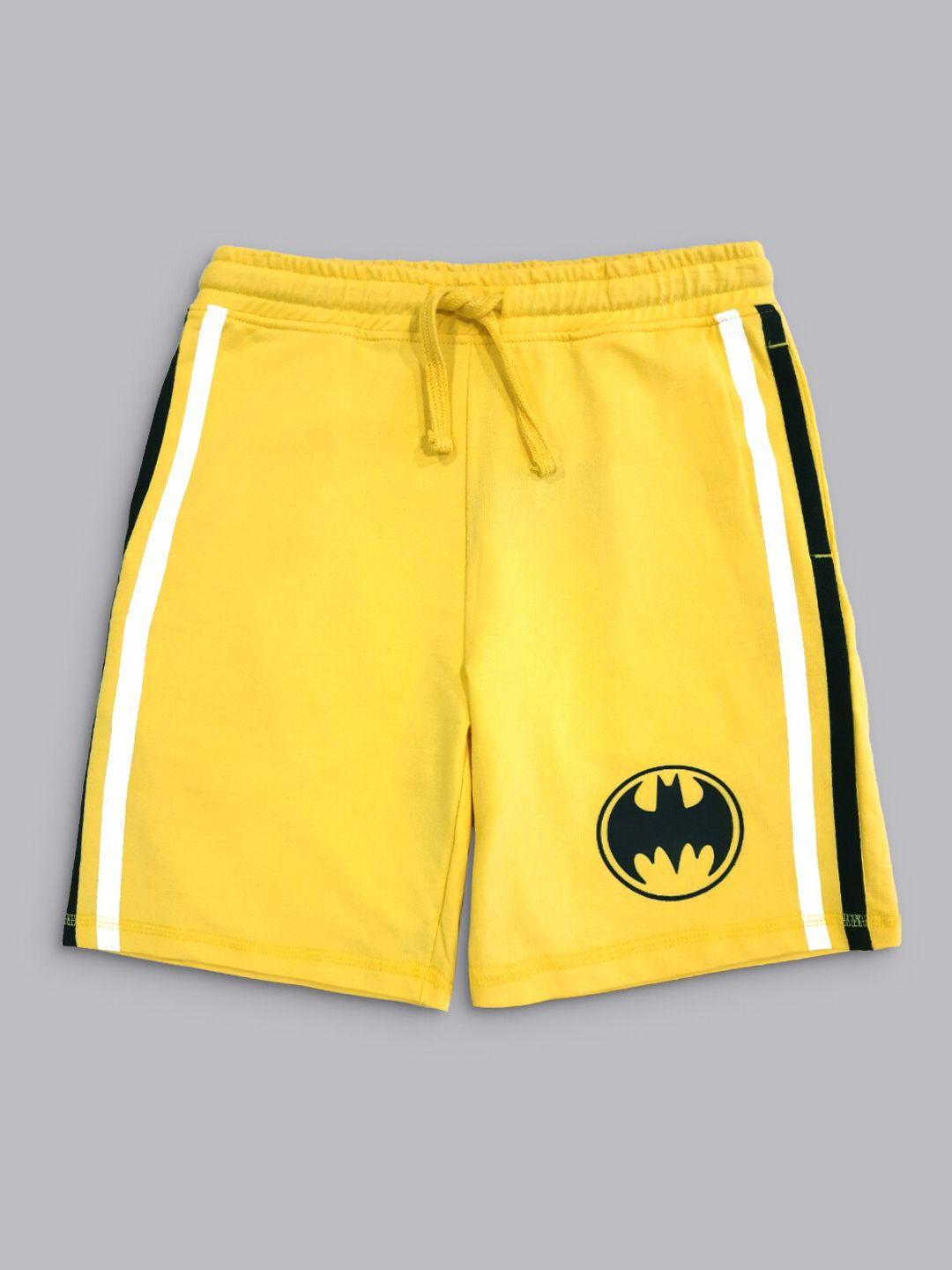 Kids Ville Boys Yellow Batman Featured Shorts