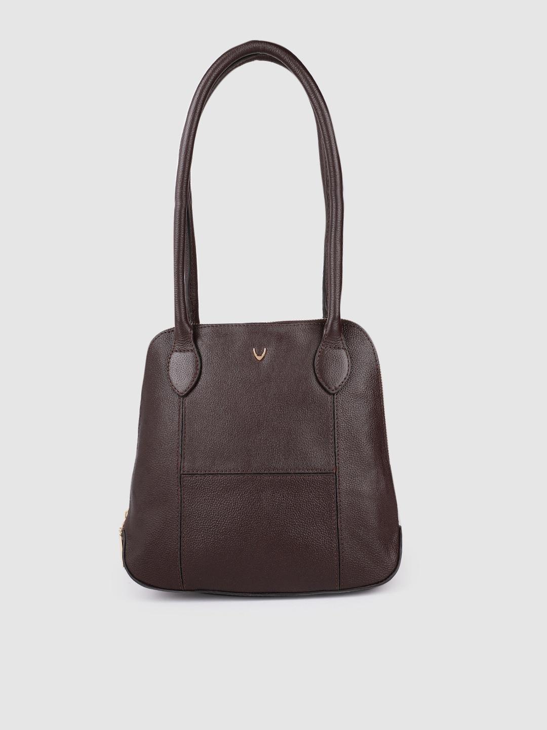 Hidesign Brown Leather Solid Shoulder Bag