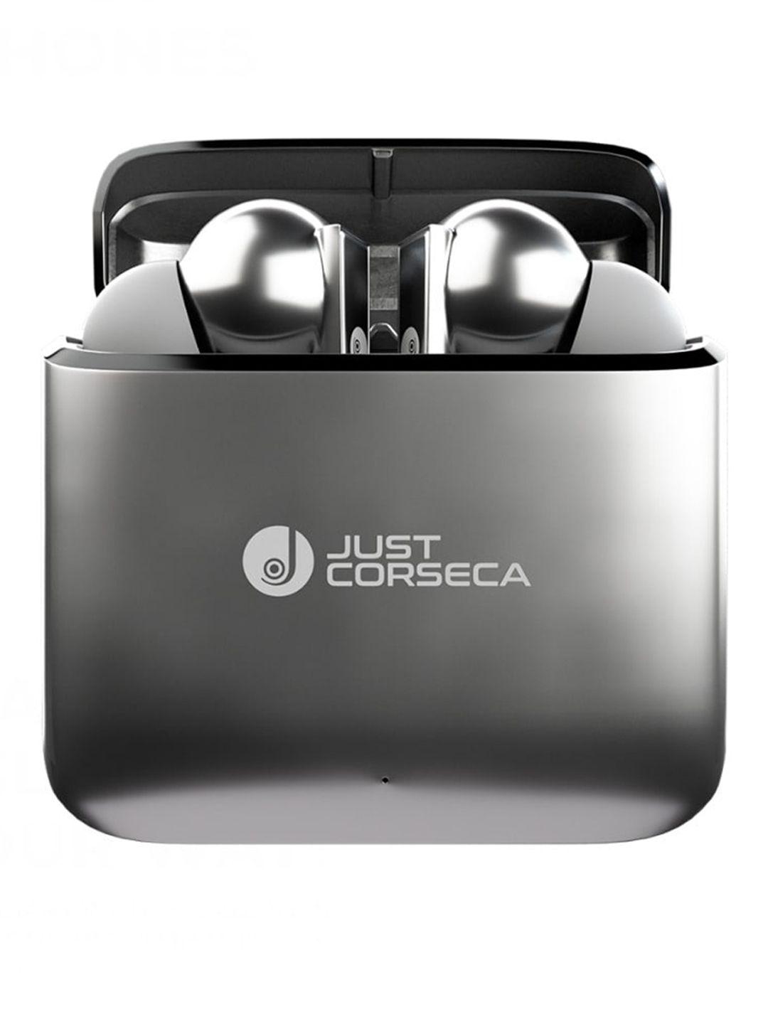 JUST CORSECA Black Solid Sonique Truly Wireless Earphones