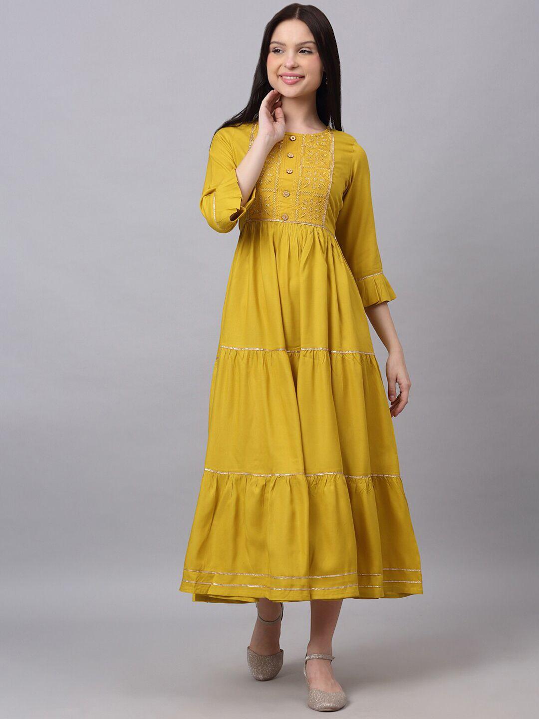kalini-mustard-yellow-a-line-midi-dress