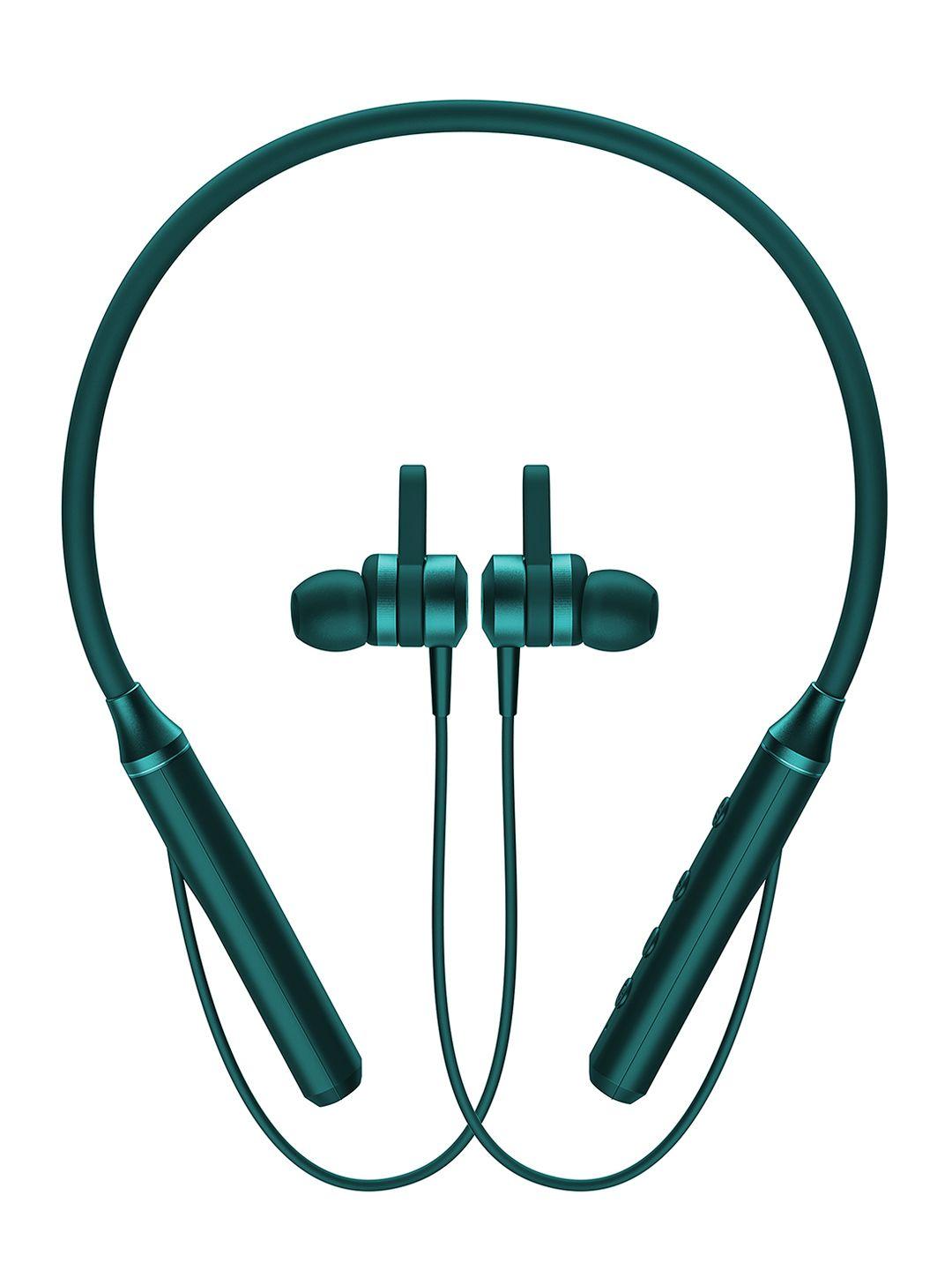 Cellecor Green Wireless Bluetooth Earphone Neckband 25 Hours Playback Noise Cancelation Headphones