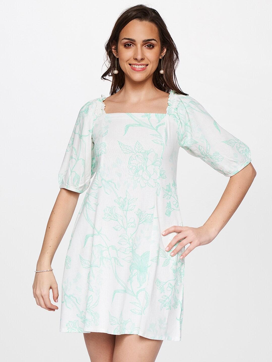 and-green-floral-a-line-dress