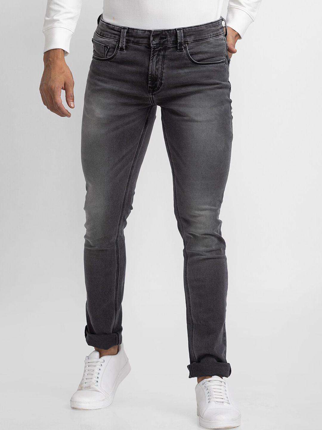 spykar-men-grey-slim-fit-low-rise-slash-knee-heavy-fade-jeans