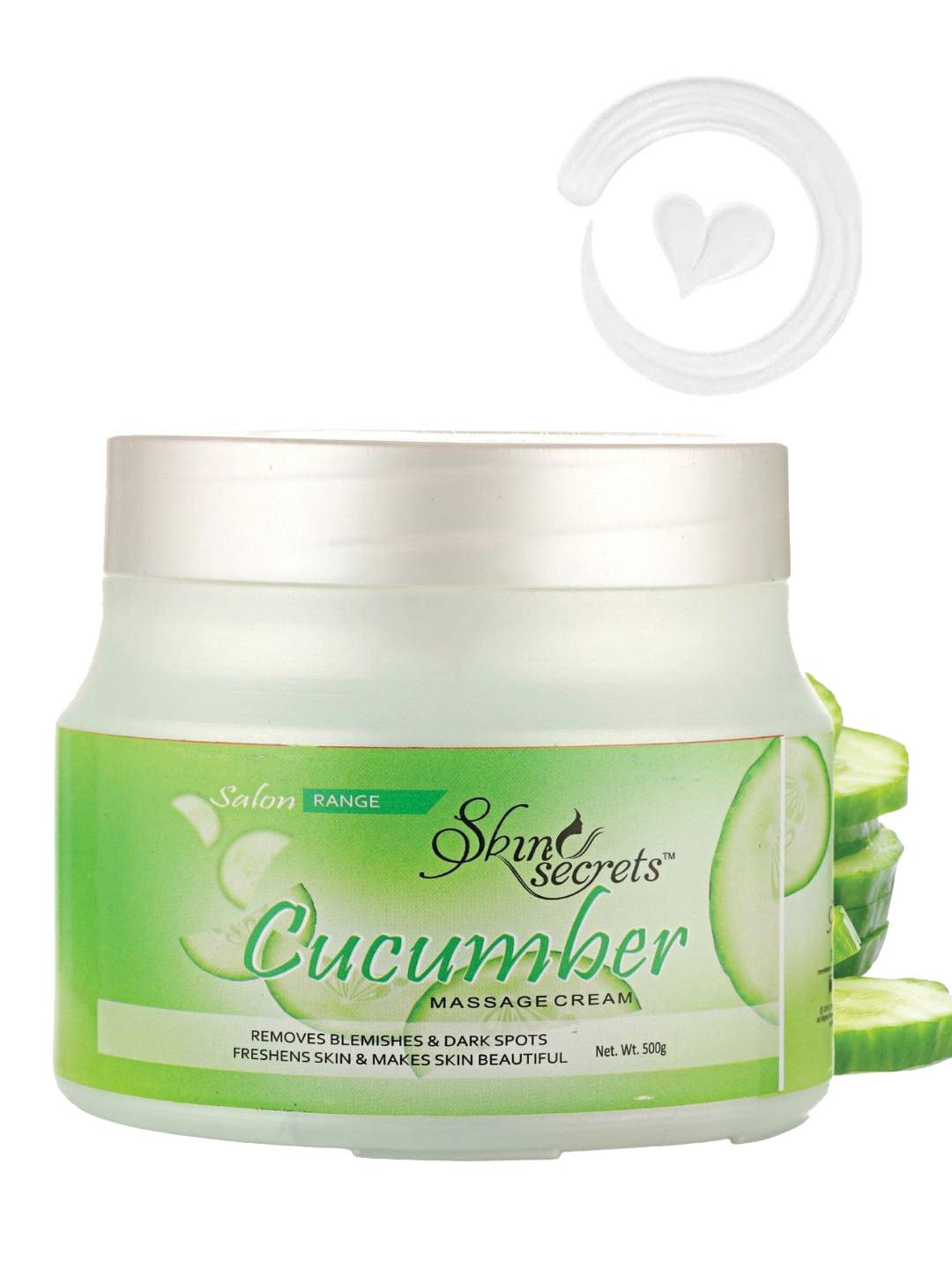 Skin Secrets Cruelty-Free Cucumber Massage Cream To Remove Blemishes & Dark Spots - 500 g