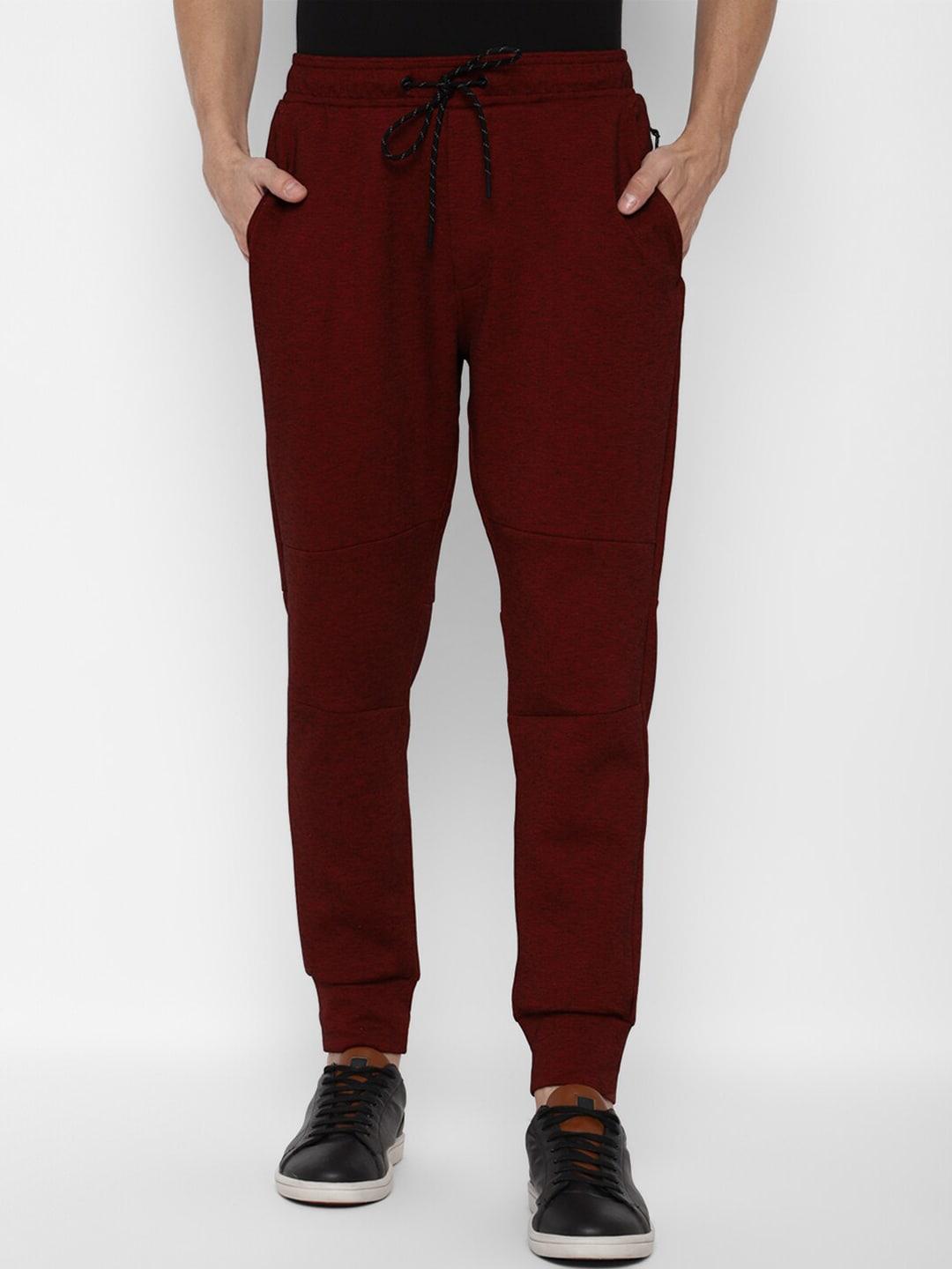 AMERICAN EAGLE OUTFITTERS Men Red Solid Joggers