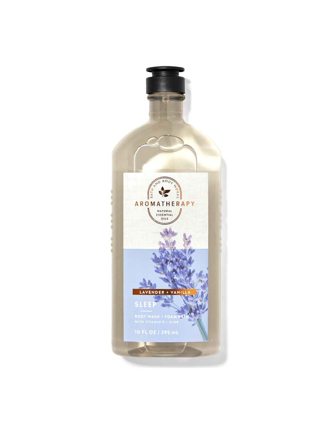 Bath & Body Works Lavender Vanilla Body Wash and Foam Bath with Aloe & Vitamin E - 295 ml
