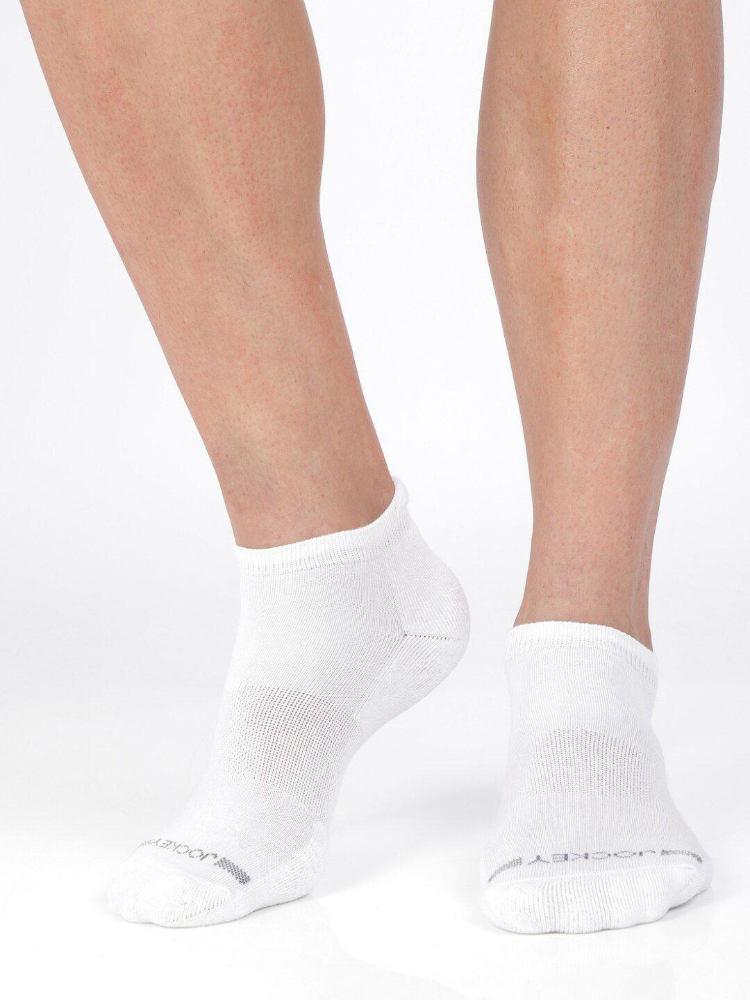 Jockey Men White Solid Shoe-Liner Socks
