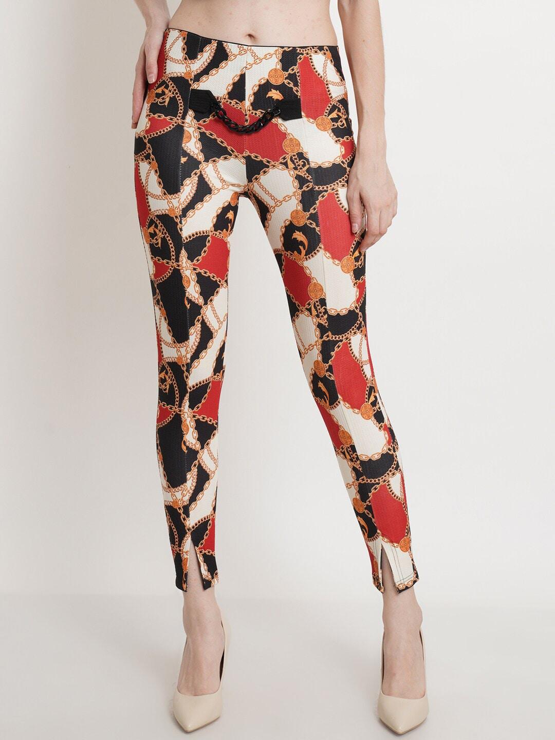 popwings-women-white-&-red-printed-ankle-length-jeggings