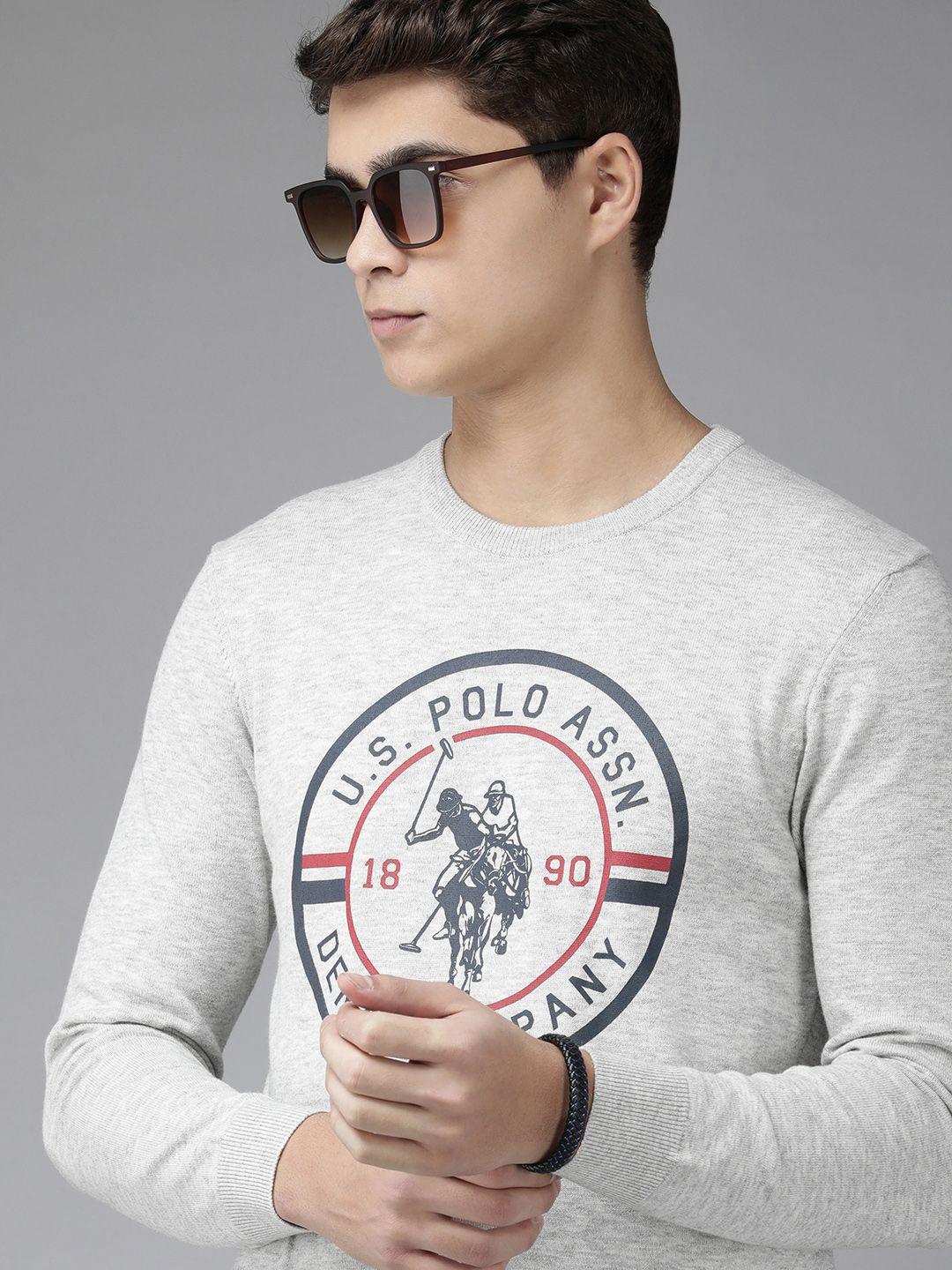 u.s.-polo-assn.-denim-co.-men-grey-melange-brand-logo-print-pullover