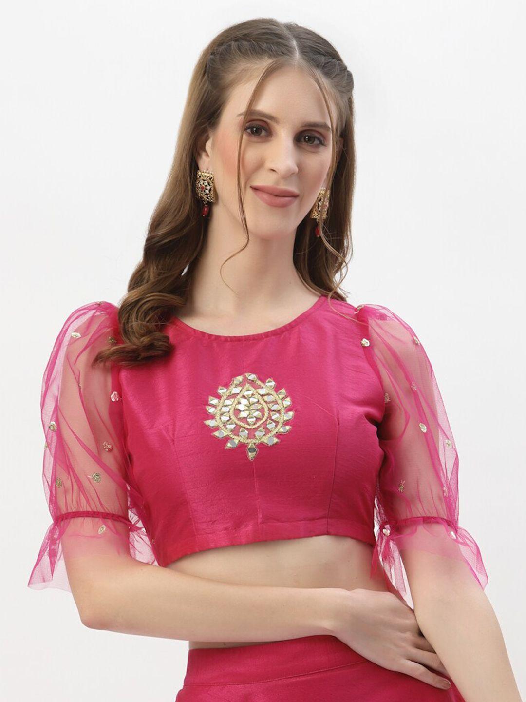 studio-rasa-pink-embroidered-net-sleeves-crop-top