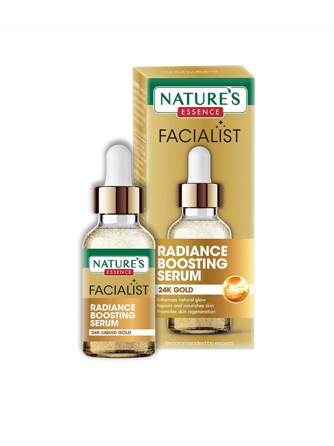 Natures Essence Facialist Radiance Boosting Serum with 24K Liquid Gold & Almond Oil - 30ml