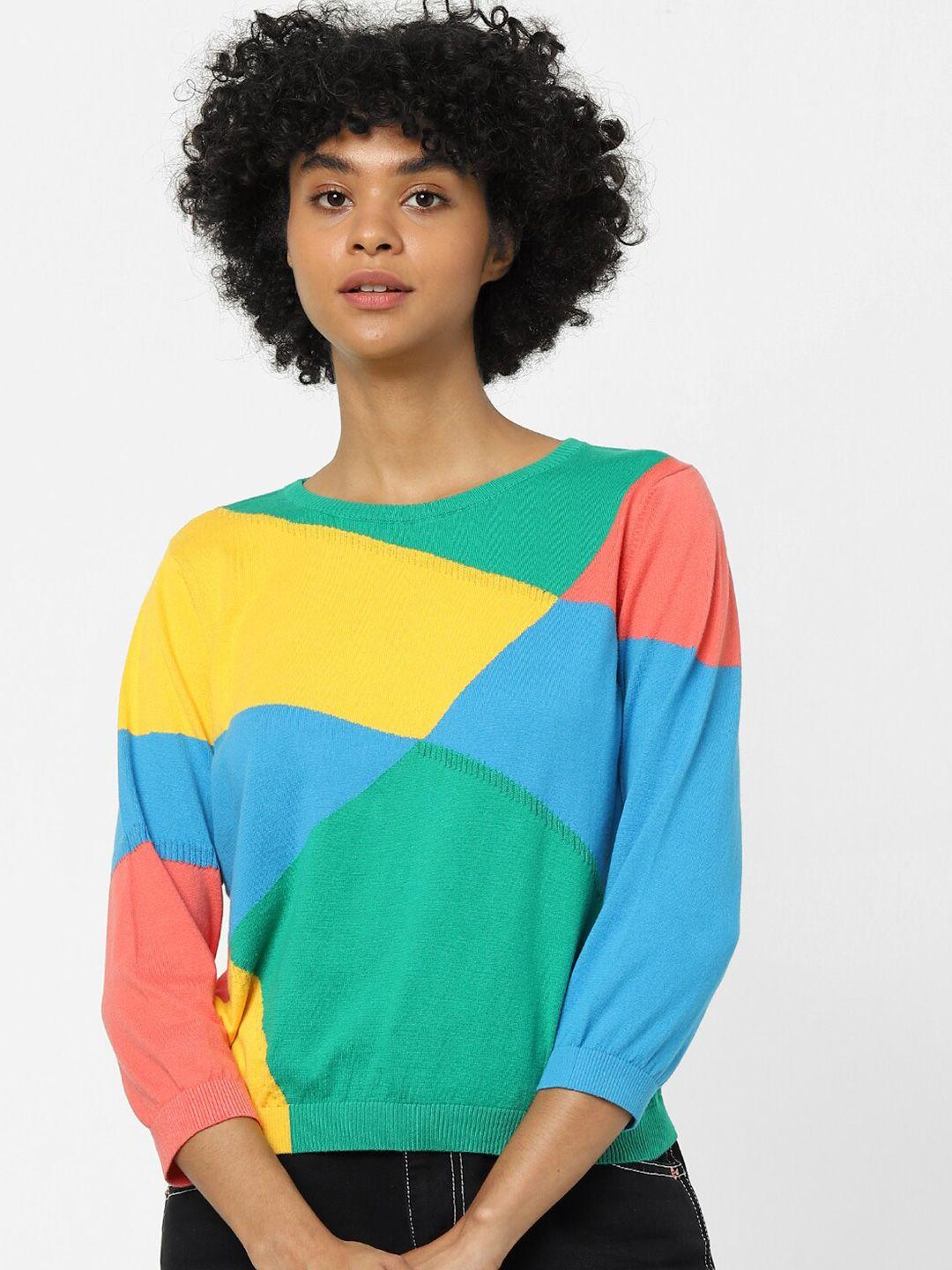 only-women-assorted-colourblocked-pullover