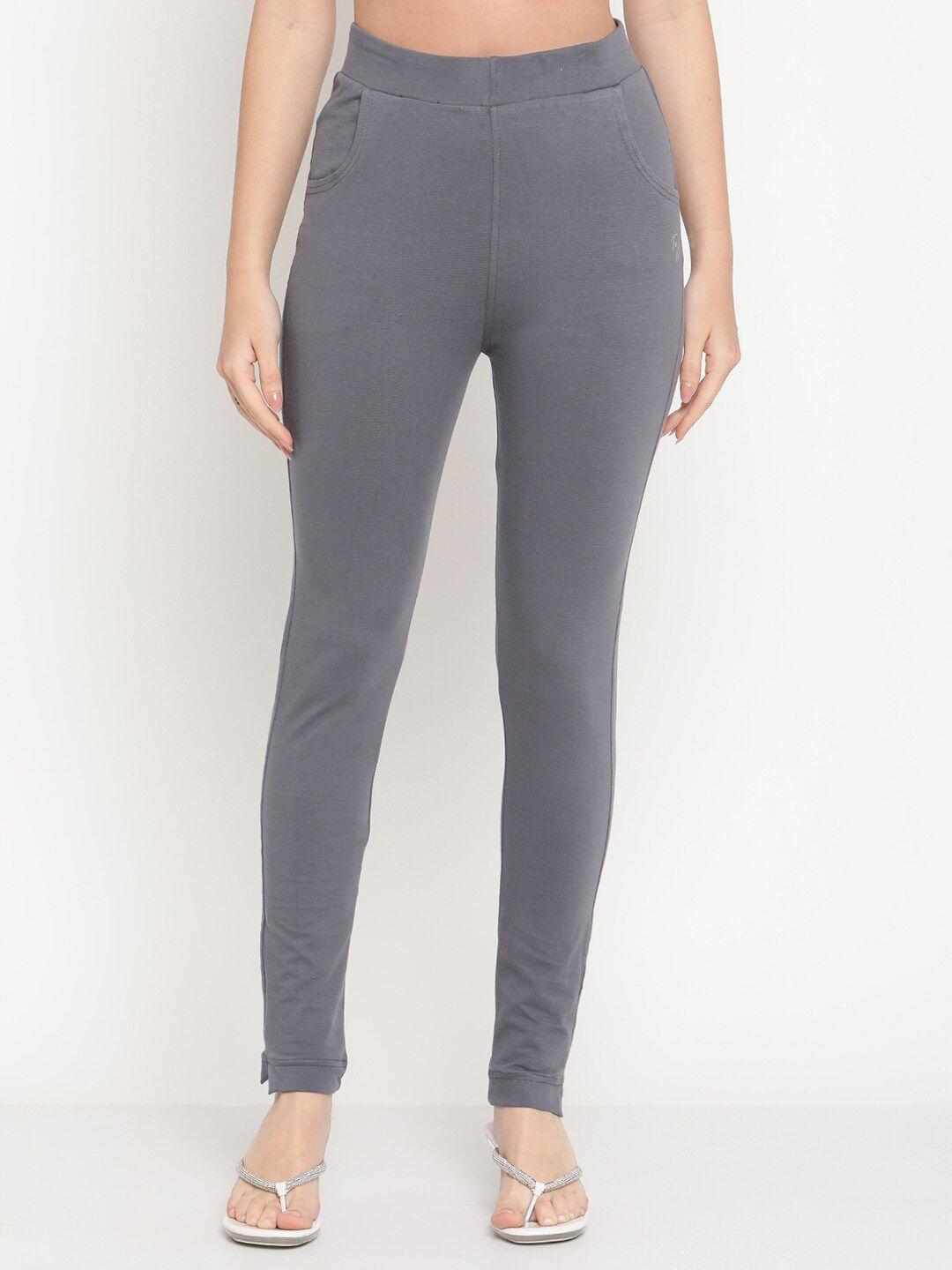 tag-7-women-grey-solid-jeggings