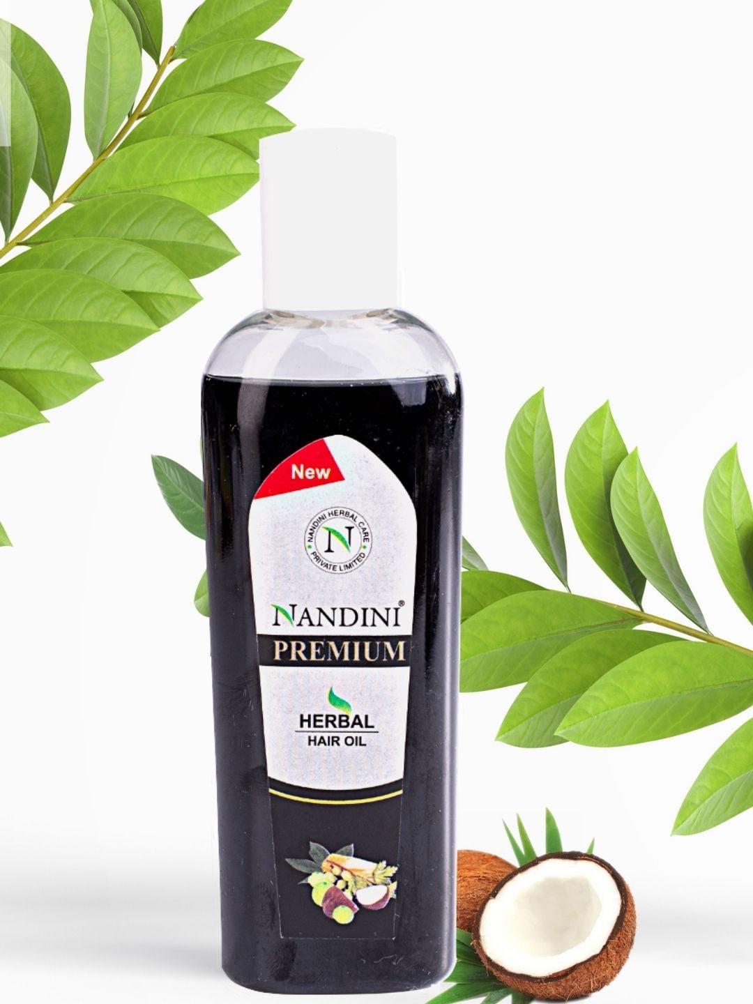 Nandini Herbal Set Of 2 Grey Premium Herbal Hair Oil 200 ml