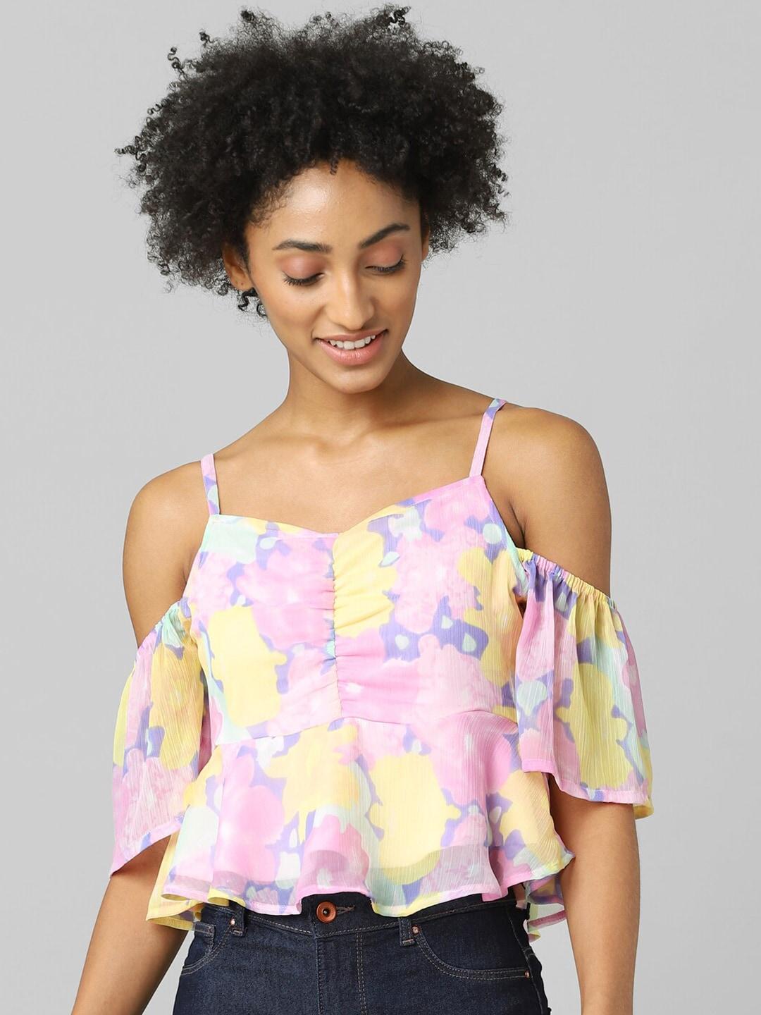 ONLY Multicoloured Floral Print Top