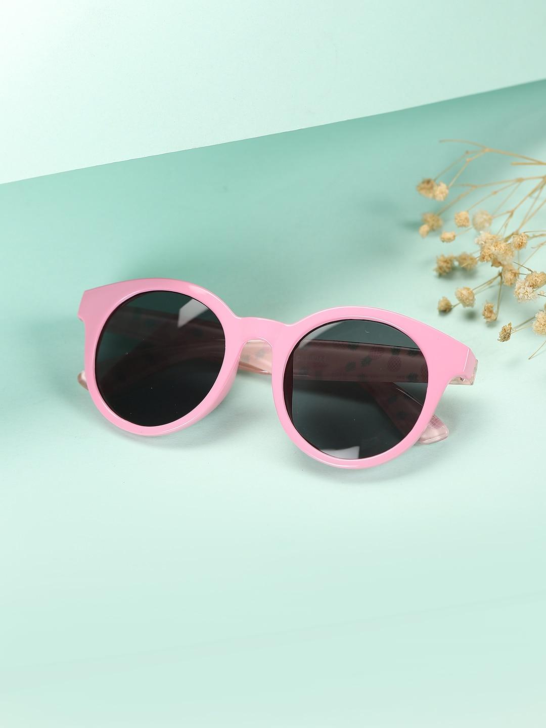 Carlton London Girls Black Lens & Pink Cateye Sunglasses CLSG044