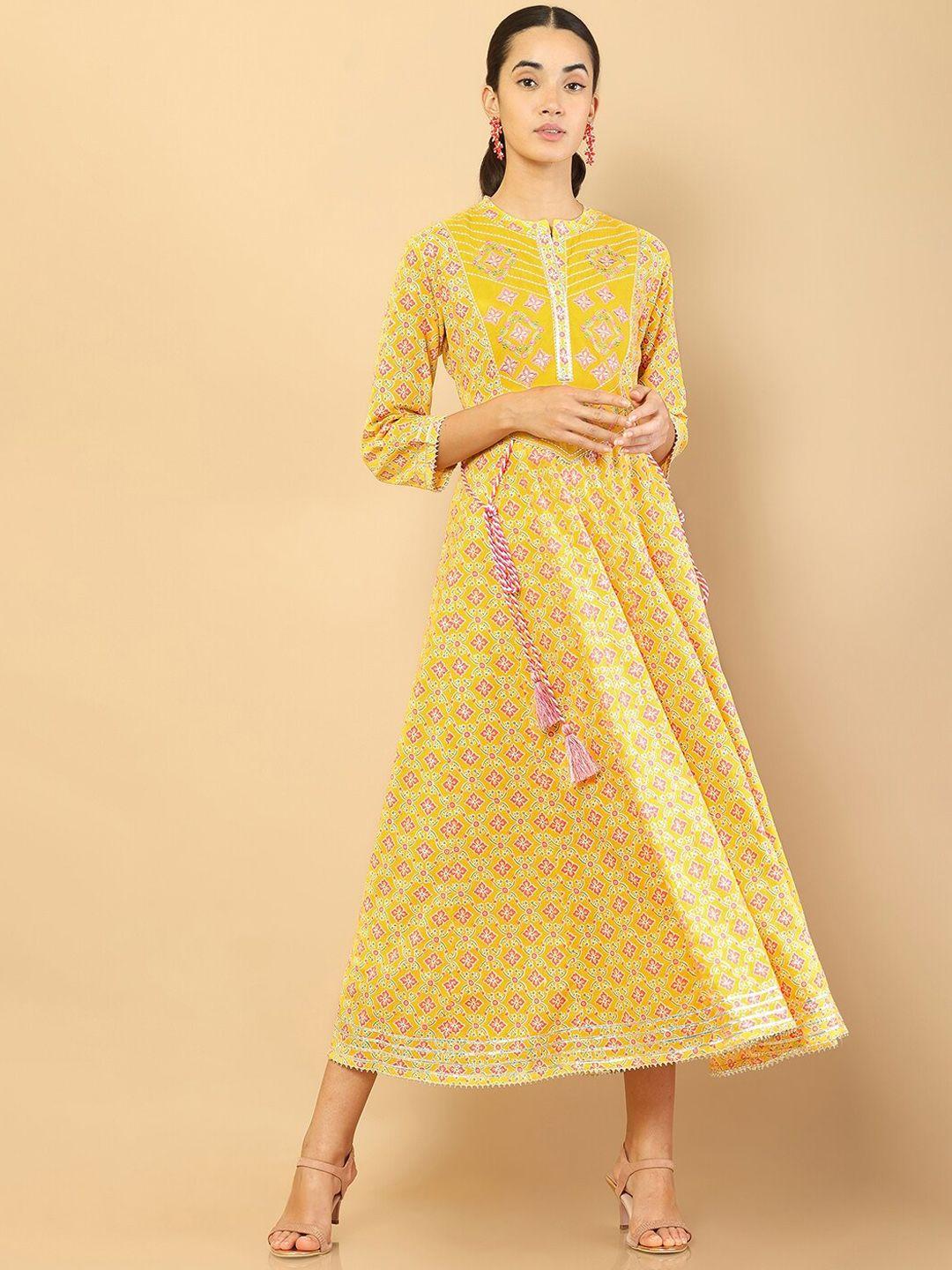 soch-women-yellow-floral-printed-floral-anarkali-ethnic-dress