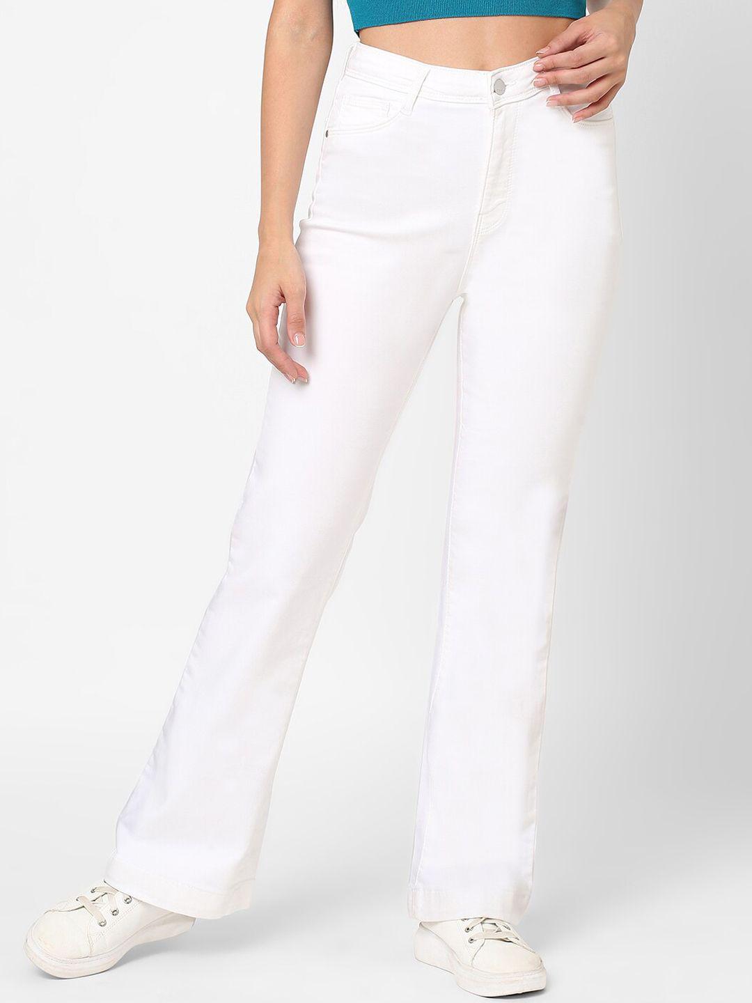 kraus-jeans-women-white-flared-high-rise-stretchable-jeans