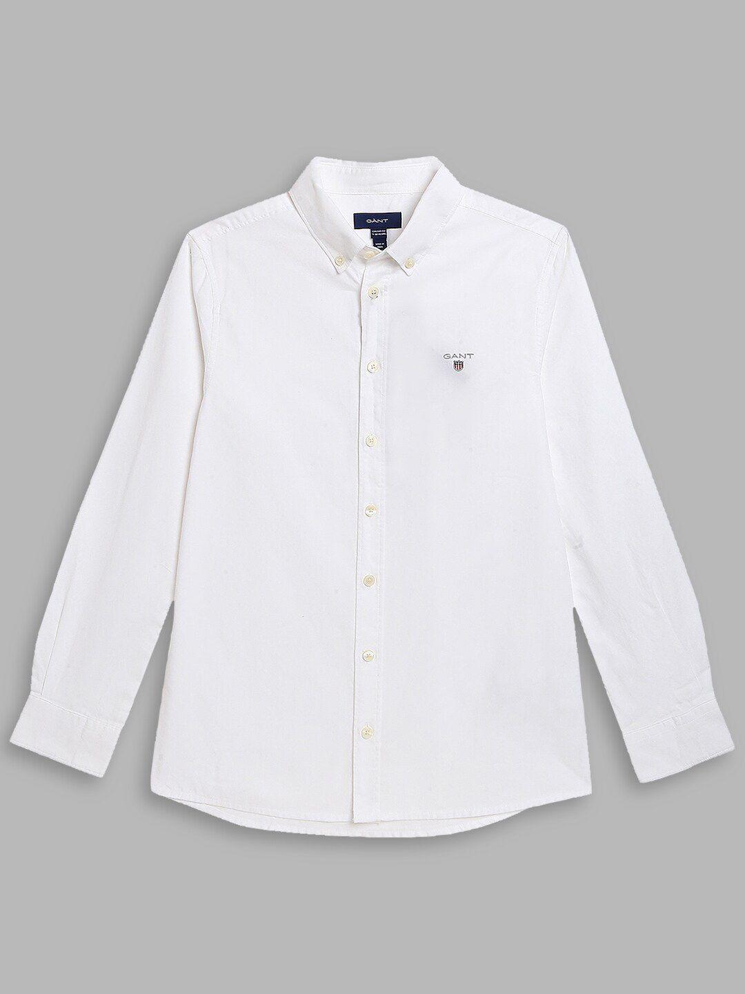 GANT Boys White Classic Casual Shirt
