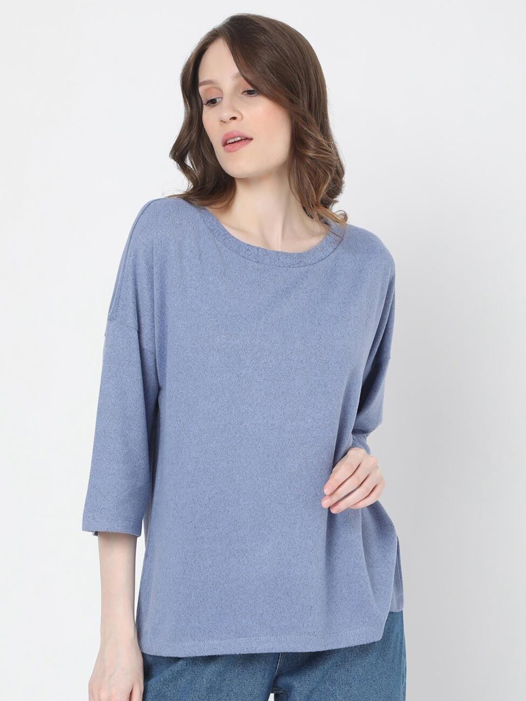 vero-moda-blue-extended-sleeves-top