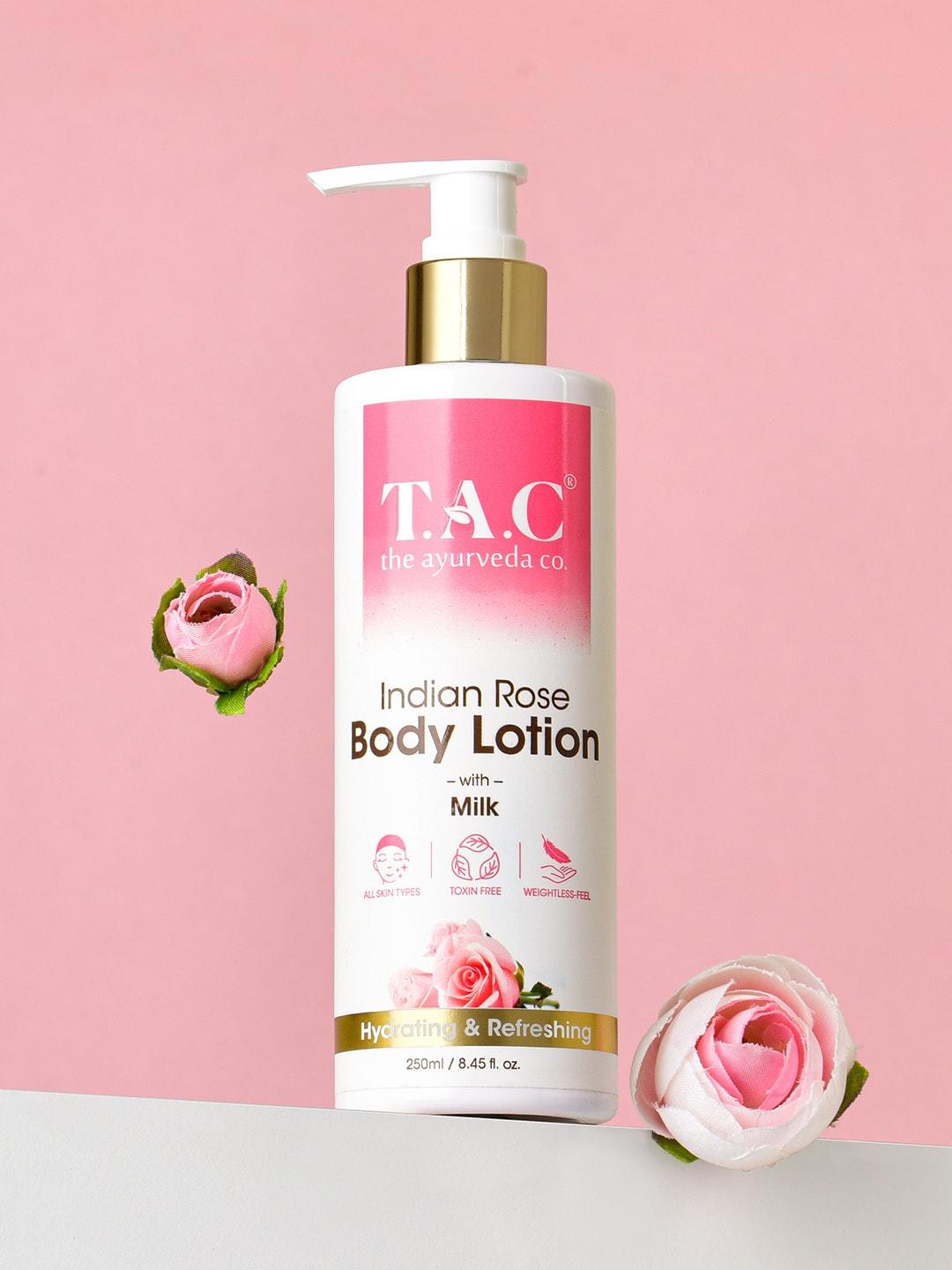 TAC - The Ayurveda Co. Indian Rose Body Lotion with Milk for Nourished Skin -250ml