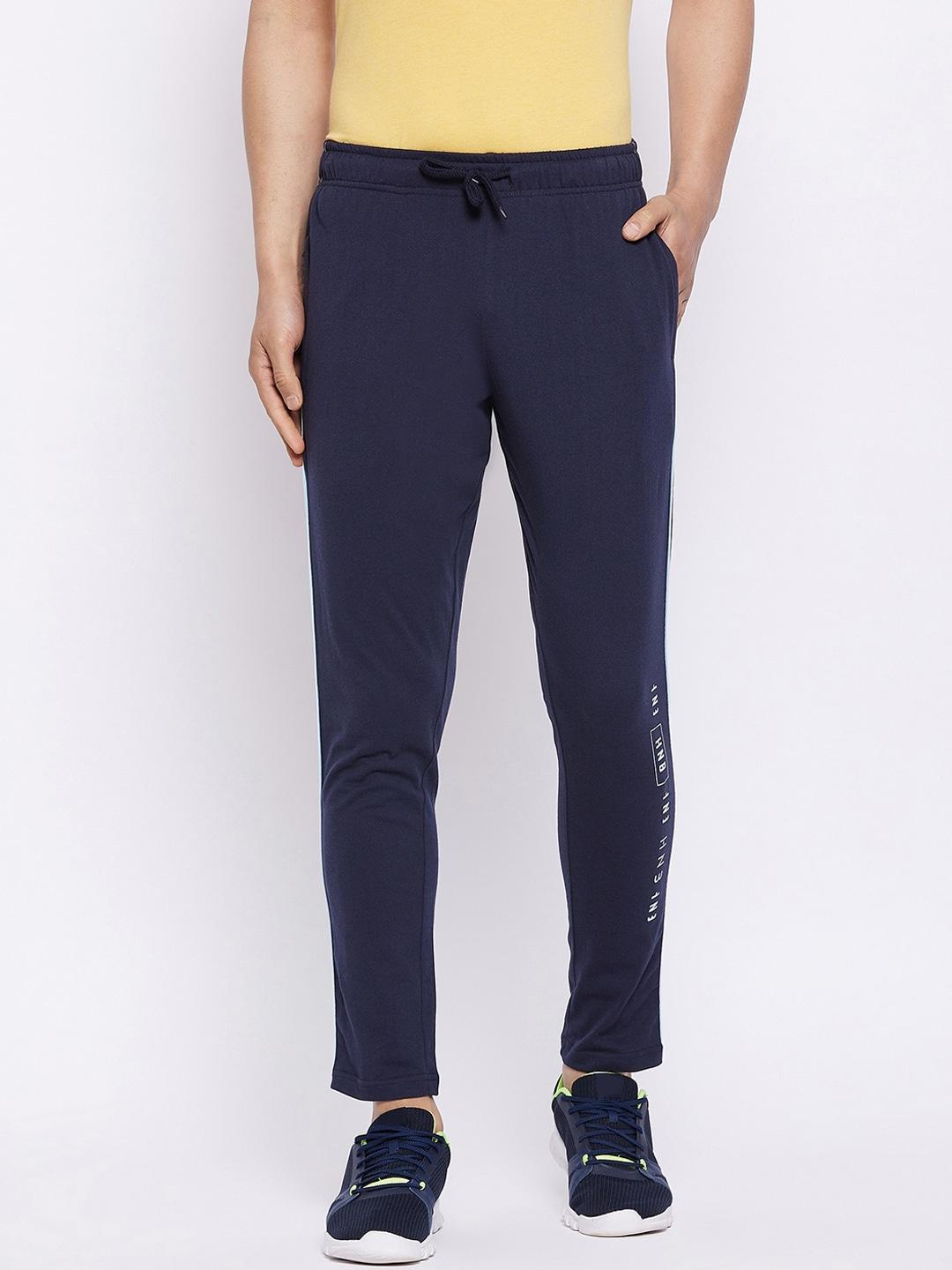 harbornbay-men-blue-solid-cotton-track-pants