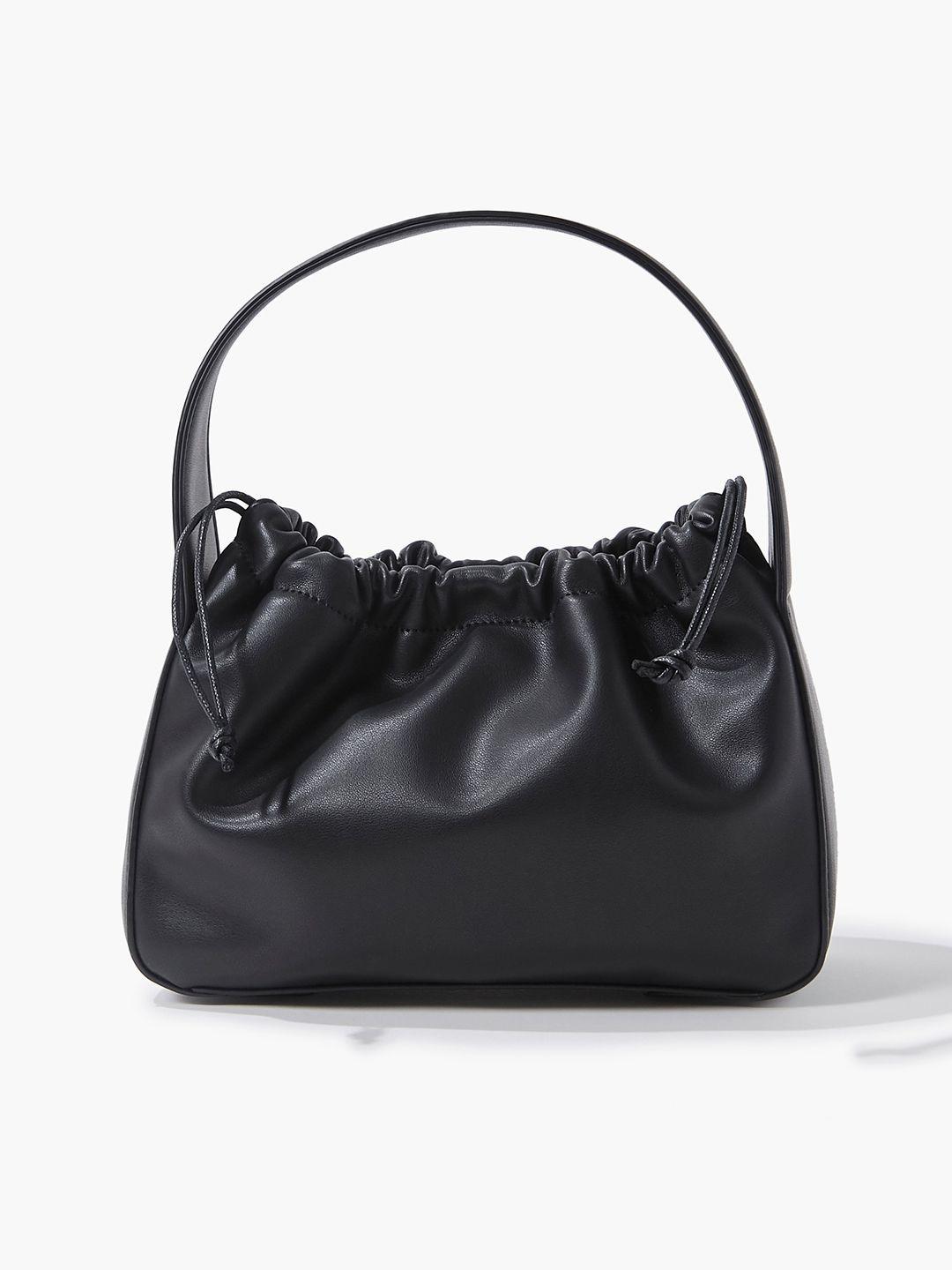 forever-21-black-pu-structured-handheld-bag