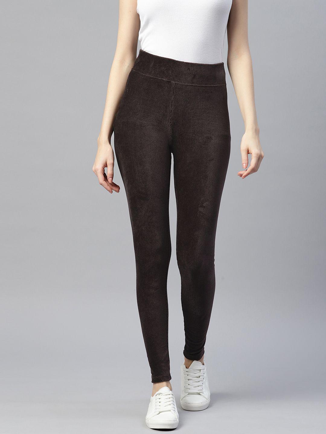 Marks & Spencer Women Solid Knitted  Corduroy Jeggings