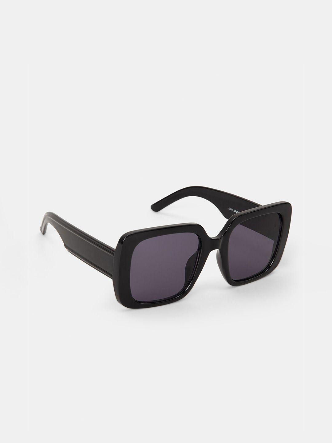 20Dresses Women Black Lens & Black Square Sunglasses