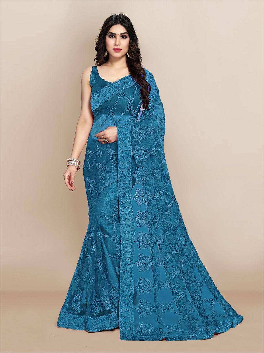 vairagee-blue-floral-embroidered-net-saree