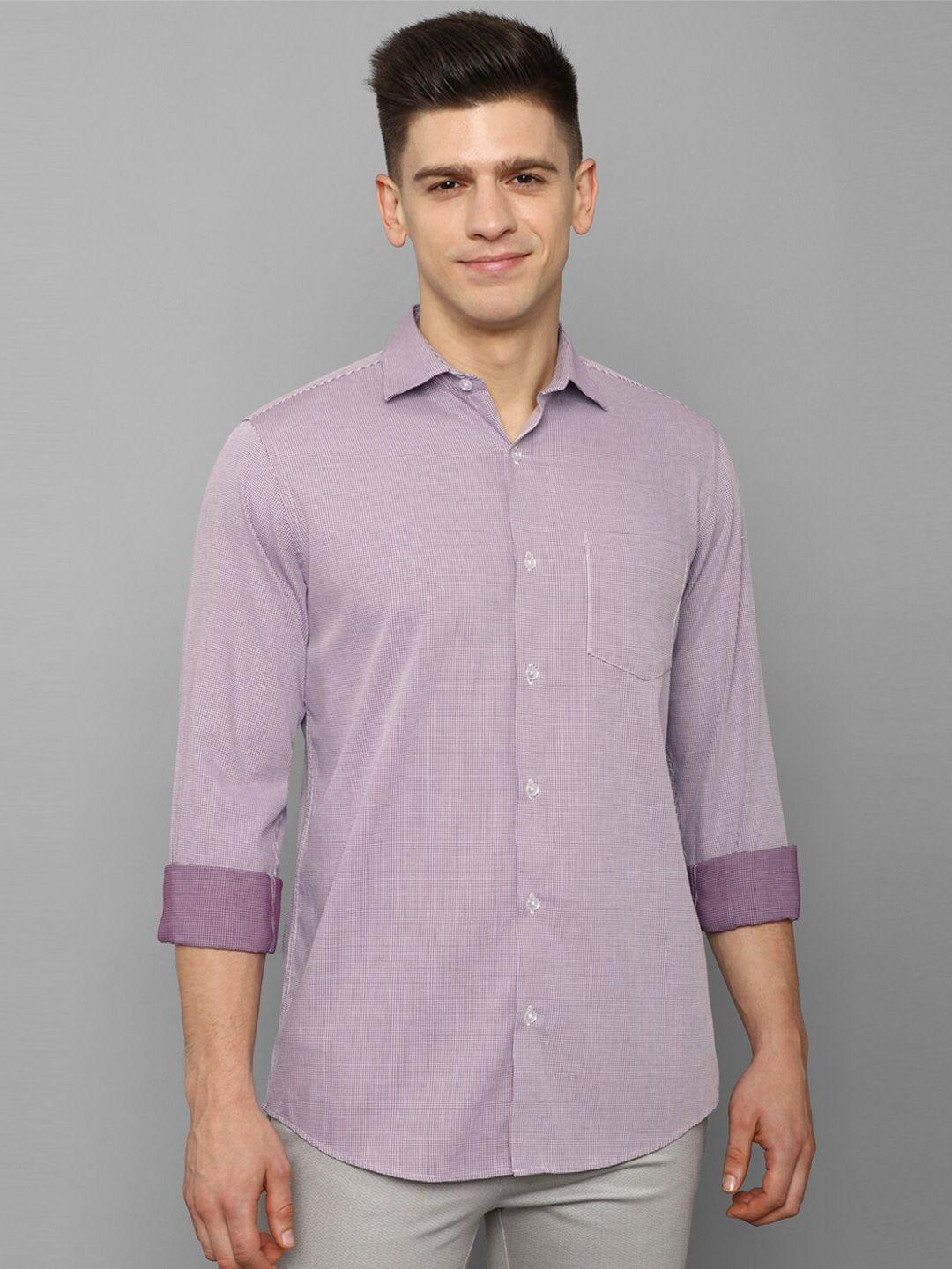 Allen Solly Men Purple Slim Fit Casual Shirt