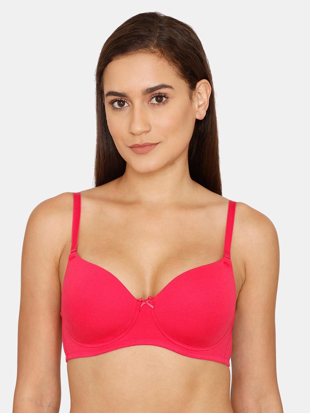 Zivame Pink Non Padded Non Wired All Day Comfort Bra