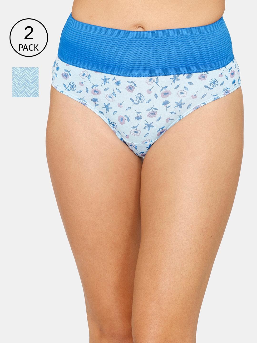 zivame-women-pack-of-2-blue-printed-hipster-briefs
