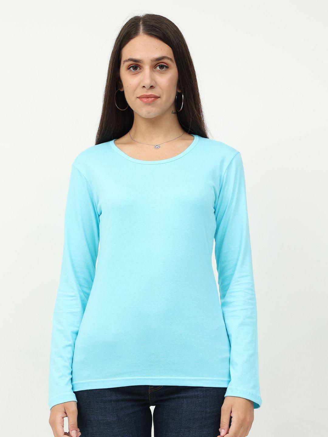 fleximaa-women-blue-t-shirt