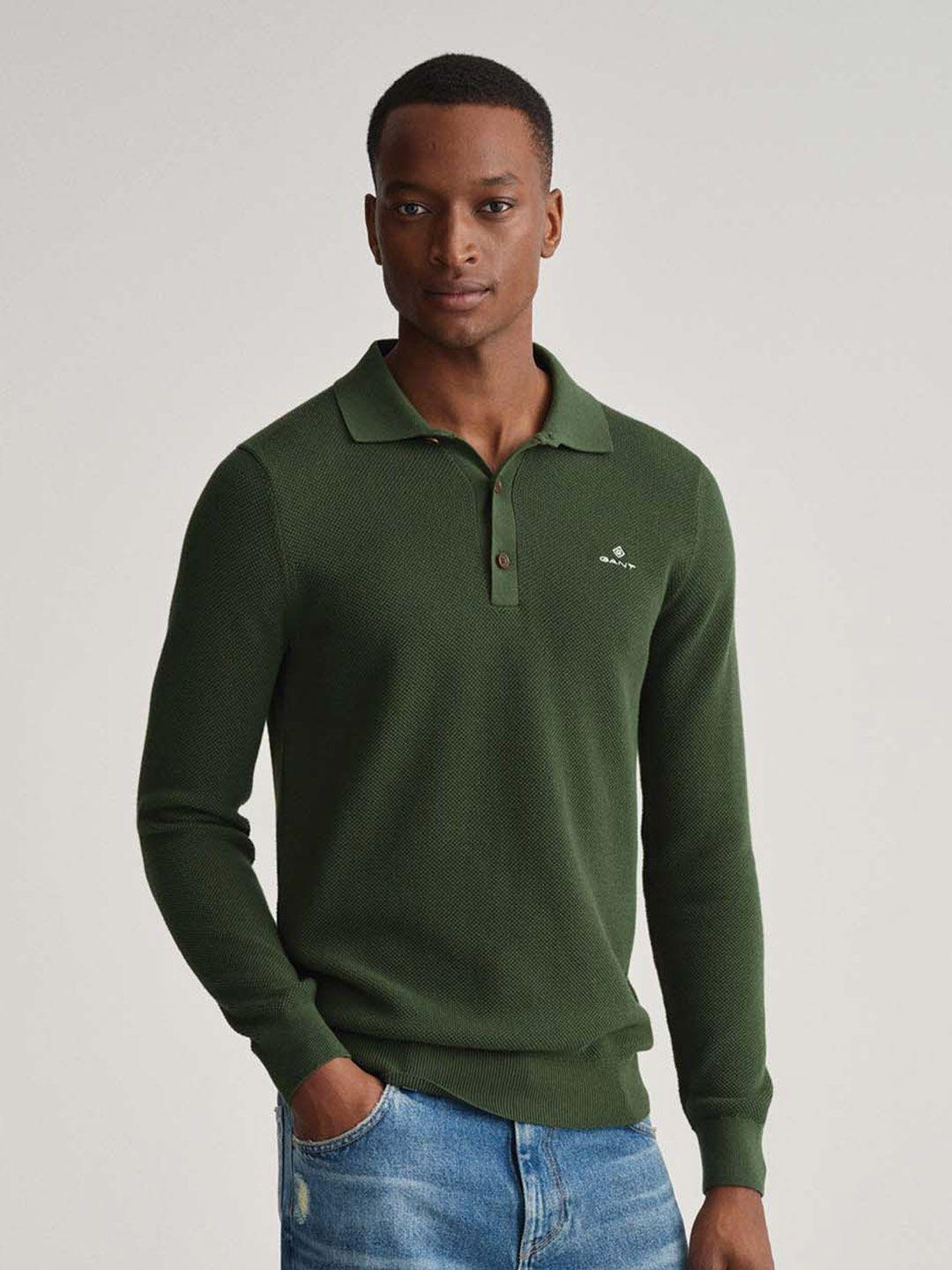 gant-men-green-cotton-pullover