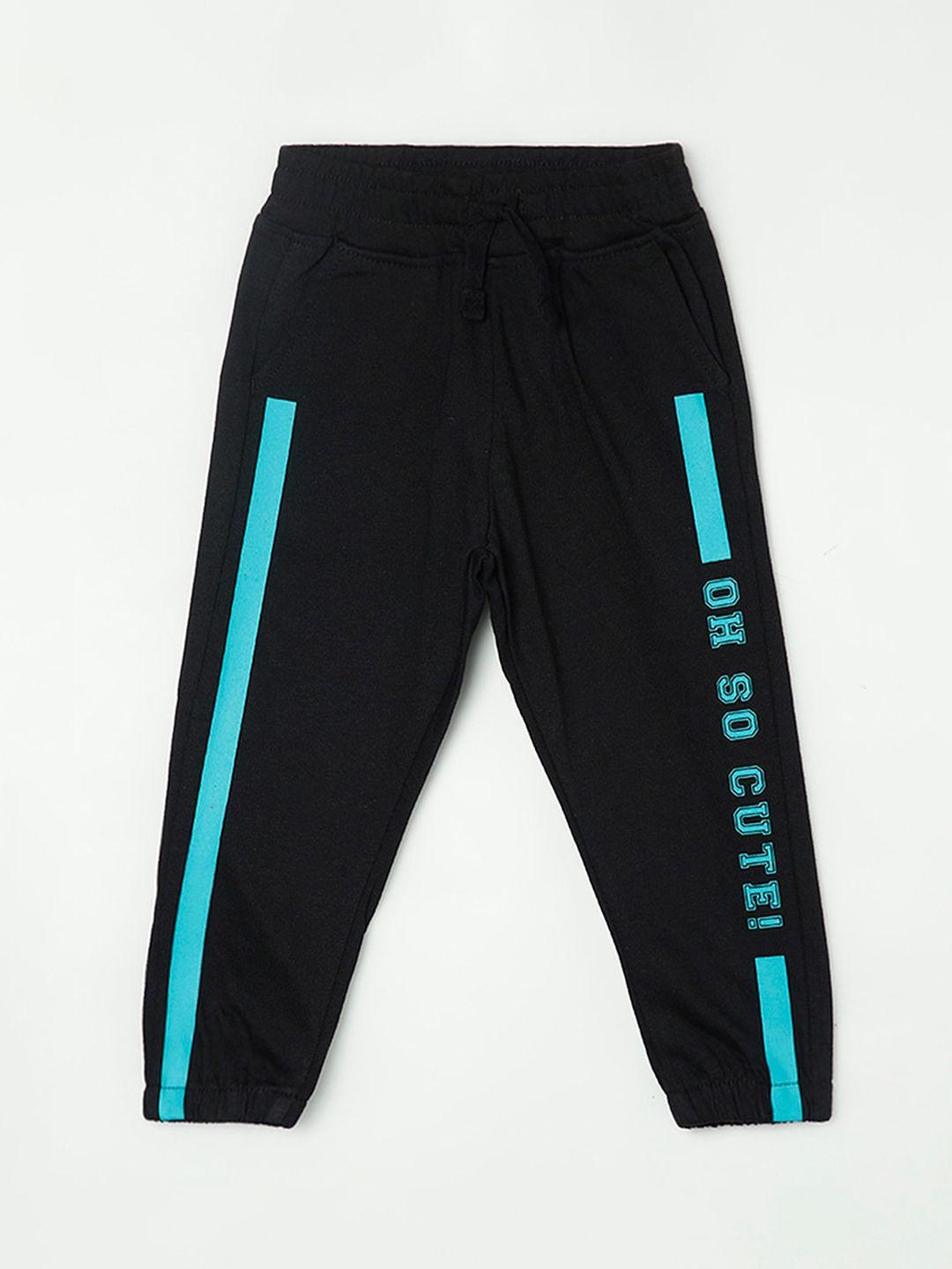 juniors-by-lifestyle-boys-black-printed-cotton-joggers