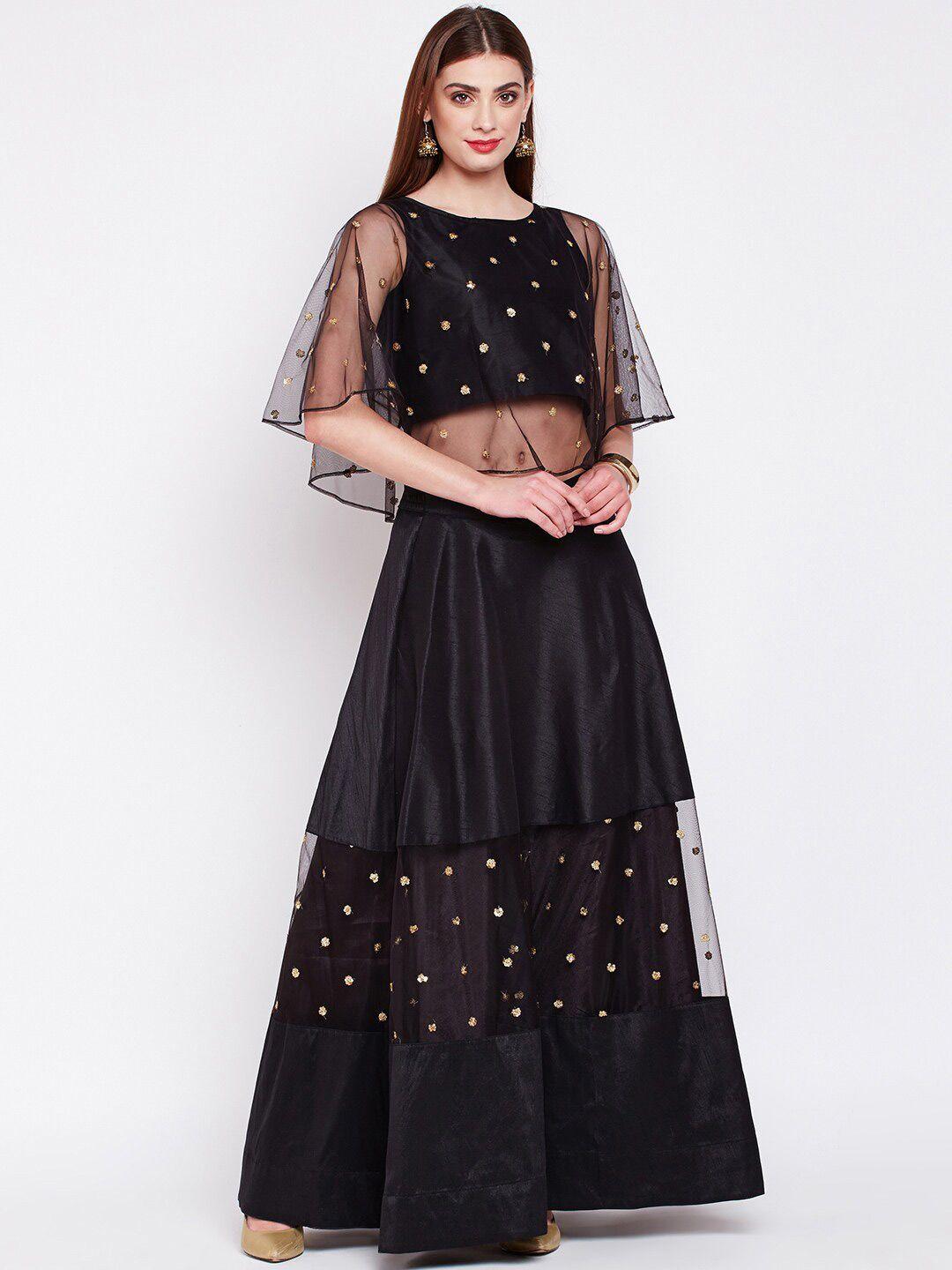 studio-rasa-black-&-gold-toned-embroidered-ready-to-wear-lehenga-choli
