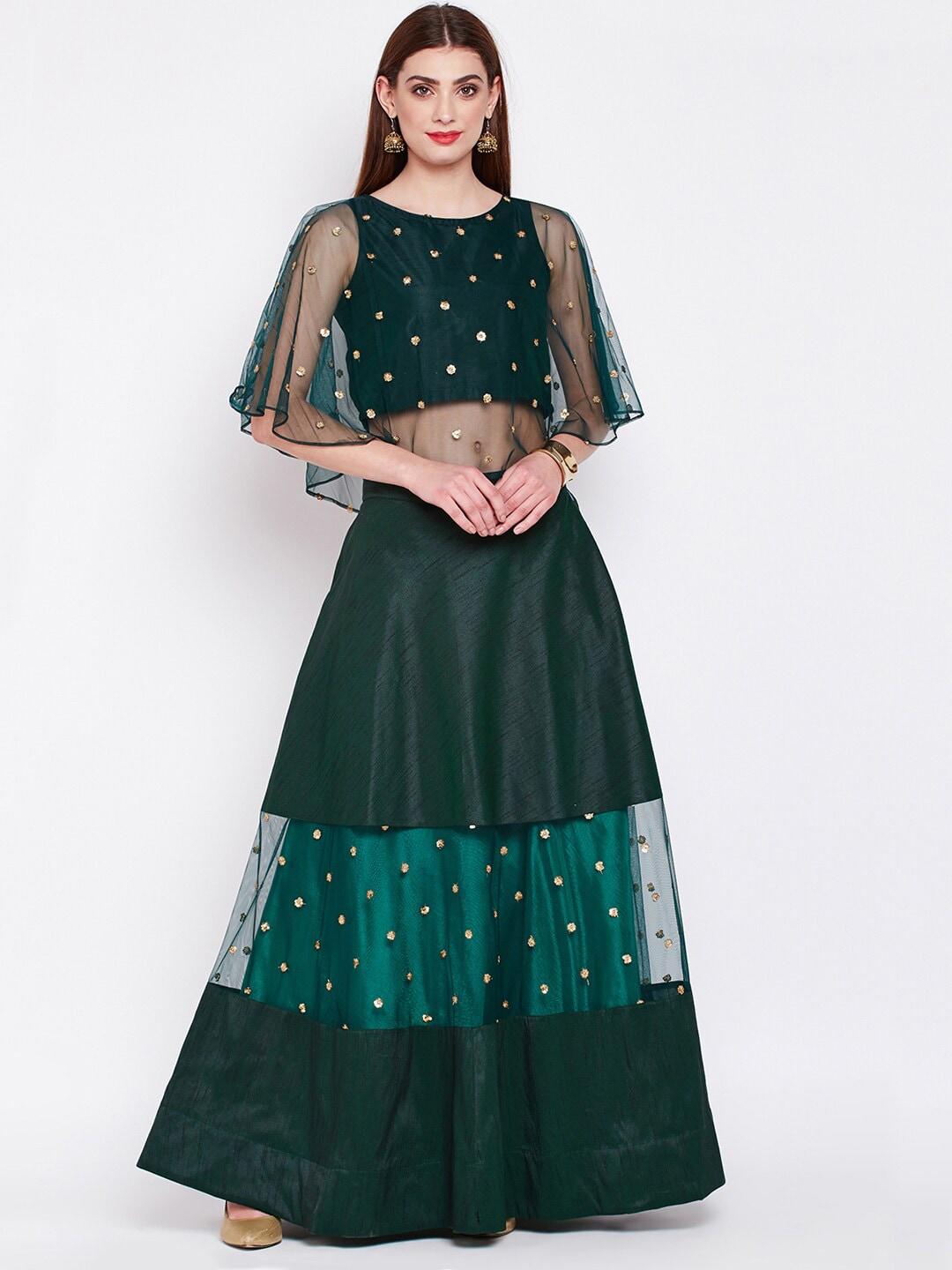 studio-rasa-women-green-&-gold-toned-embroidered-sequinned-ready-to-wear-lehenga-&