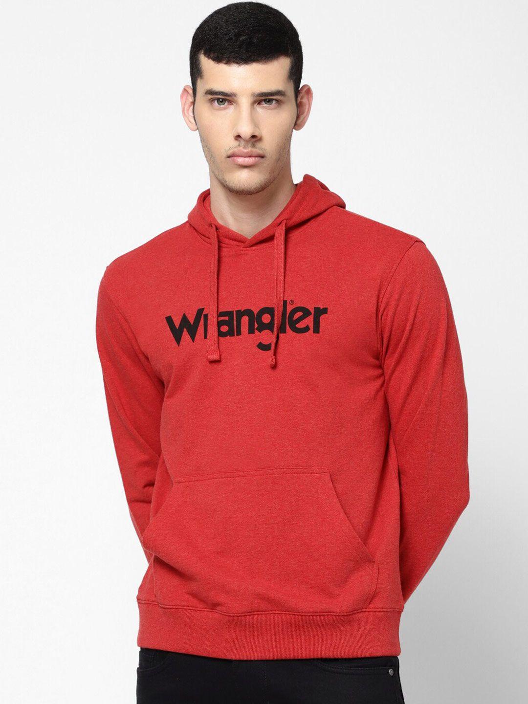 wrangler-men-red-printed-hooded-regular-fit-sweatshirt